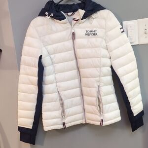 Tommy Hilfiger White and Navy Jacket